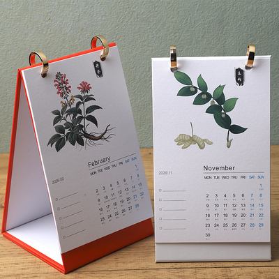 台历双面印刷金属环扣