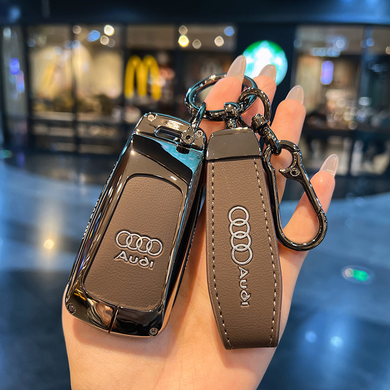 适用于奥迪钥匙套新A4L/Q5L/A5/Q7/RS4/RS5/S5/S4包金属不掉漆壳
