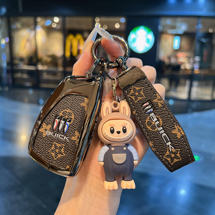 适用别克昂科威PLUS钥匙套25款 GL8陆尊汽车用品君越世纪金属壳扣