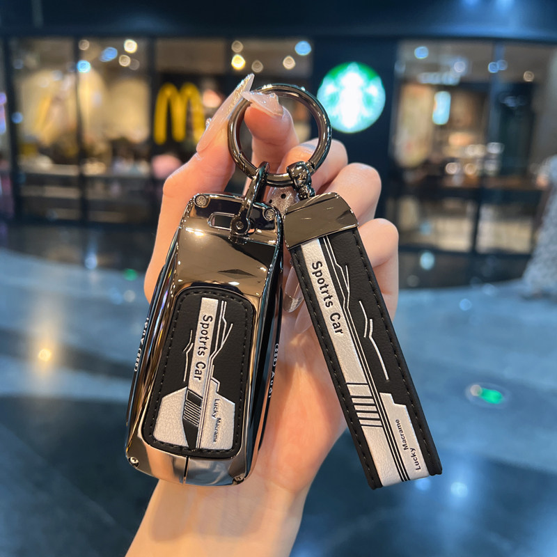 适用于奥迪钥匙套新A4LQ5L/A5/Q7/RS4/RS5/S5/S4扣高档金属保护壳