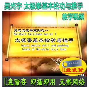 吴光宇 太极拳基本松功与推手 U盘视频吴式系列吴氏讲解教学