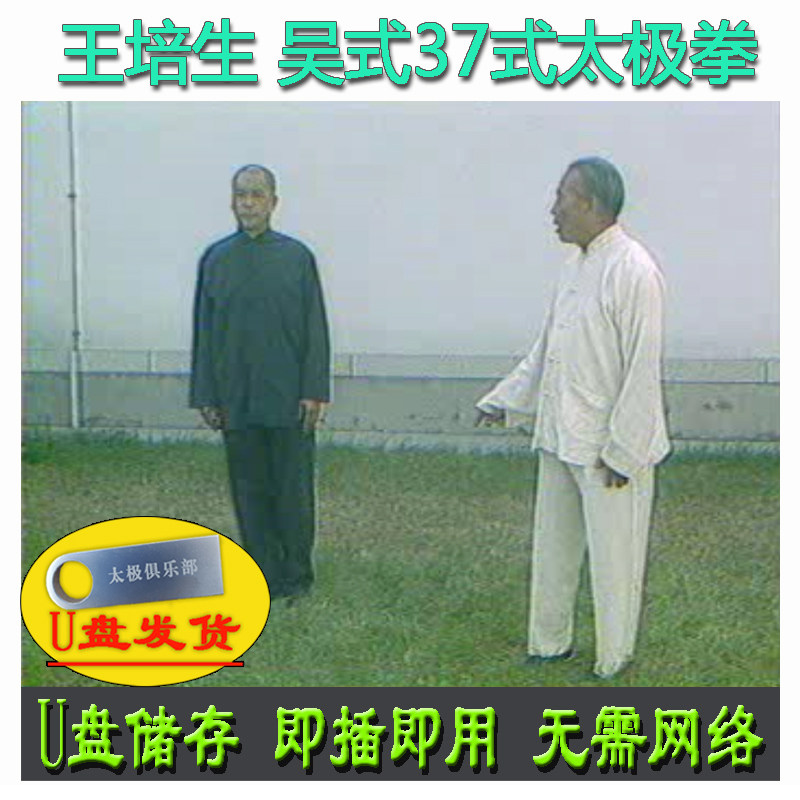 王培生 吴式37式太极拳u盘视频老资料 吴氏三十七式分解讲解教学