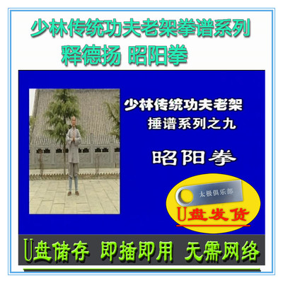 昭阳拳 释德扬U盘视频 少林传统功夫老架拳谱系列武术拳术教学