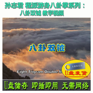 孙志君 程派游身八卦掌系列:八卦双钺U盘视频 李春玲演示讲解教学