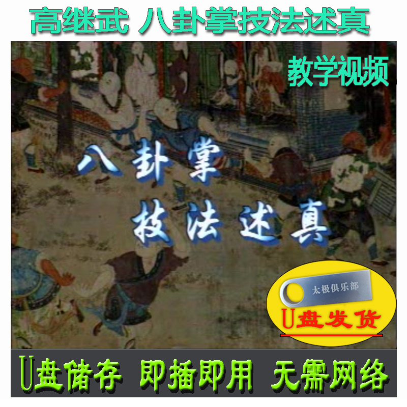 高继武 八卦掌技法述真U盘视频 王志平 64手拆解 讲解教学技击
