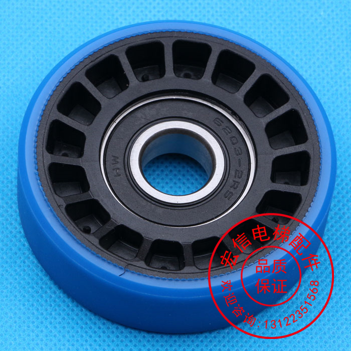 西子奥的斯电梯配件/OTIS/龙骨架梯级轮/76*22*6203/滚轮/正品