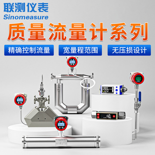 联测质量流量计高精度管道插入式水油浆液压缩空气氢氮氧气流量表