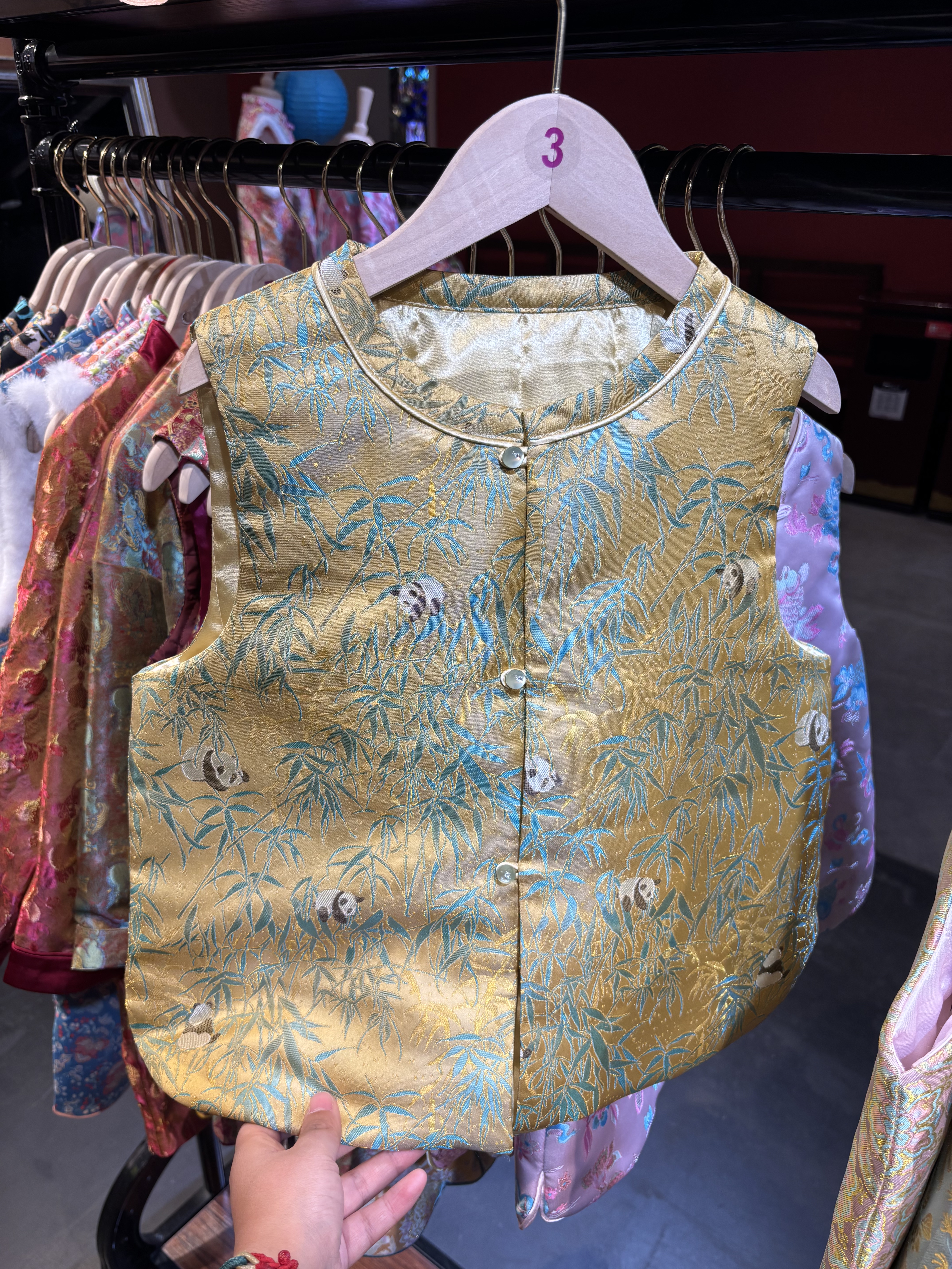 【熊猫玉竹】男女童加棉款 新中式马甲 百搭背心坎肩 复古国风新,童装/婴儿装/亲子装,马甲,淘宝优惠券,粉丝福利购,淘宝优惠卷