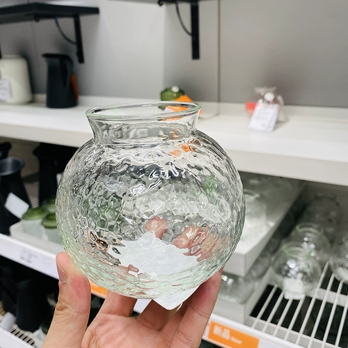 Ikea confucius vase прозрачный стеклянный цветок родной город, украшение настольного украшения, простые
