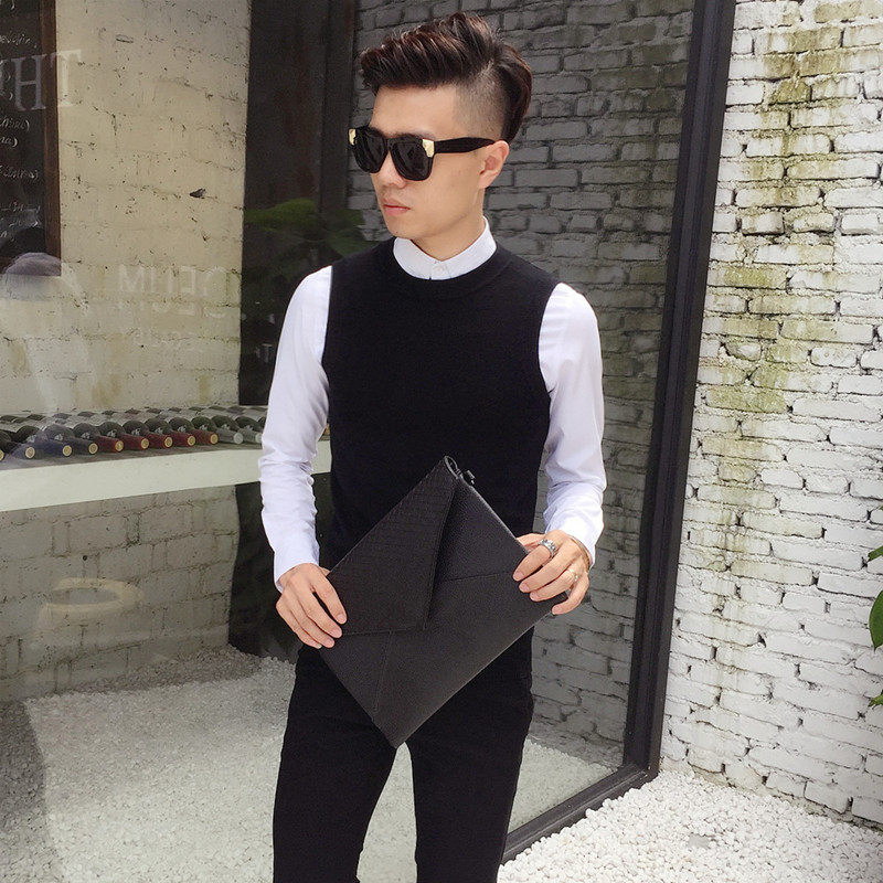 Débardeur homme Woolen gilet en coton - Ref 1598112 Image 3