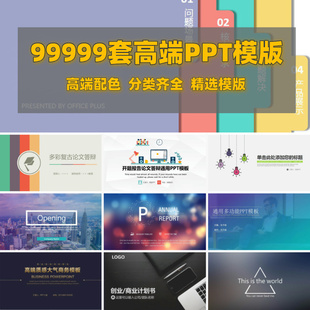 ppt模板高级感简约商务毕业答辩教师课件工作汇报总结动态模版