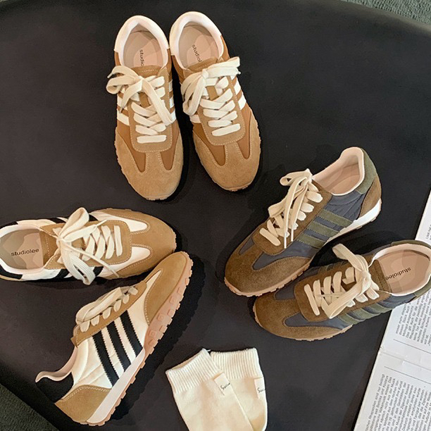 【sheii苏茵茵】美高学妹~拼色增高厚底休闲运动鞋女德训鞋阿甘鞋