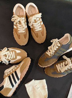 【sheii苏茵茵】美高学妹~拼色增高厚底休闲运动鞋女德训鞋阿甘鞋