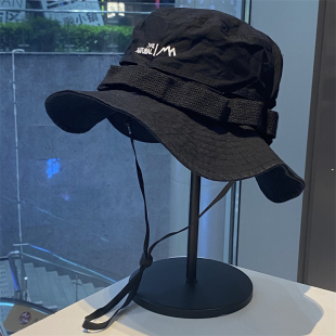 日系夏季 渔夫帽西部牛仔帽女户外露营登山帽技能复古防晒遮阳帽男