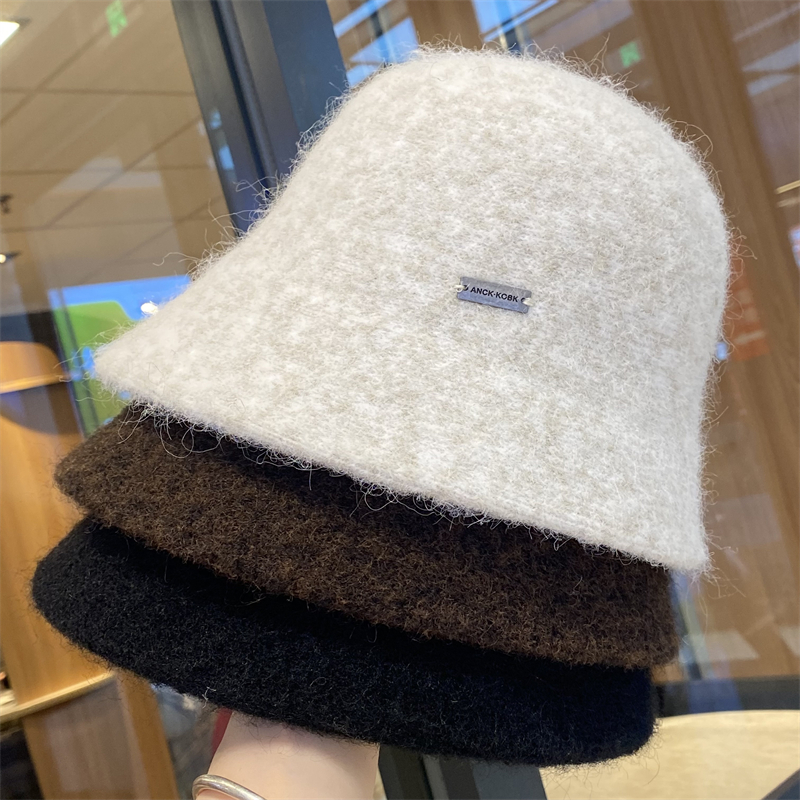 毛呢渔夫帽女秋冬季新款保暖护耳