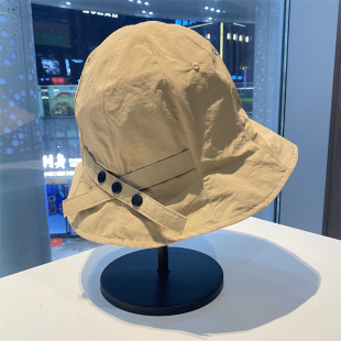 日系休闲百搭防晒遮阳帽女夏季 轻薄速干帽显脸小户外休闲盆帽 新款