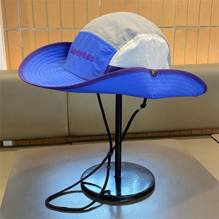 拼色速干薄款 大帽檐防晒遮阳帽男户外露营登山太阳帽 渔夫帽女夏季