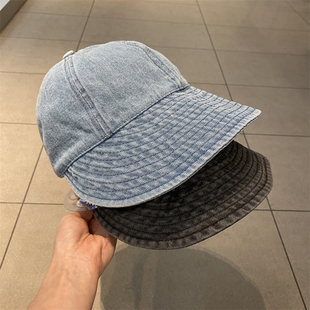 女明星同款 百搭素颜盆帽可折叠棒球帽显脸小渔夫帽 牛仔遮阳帽夏季