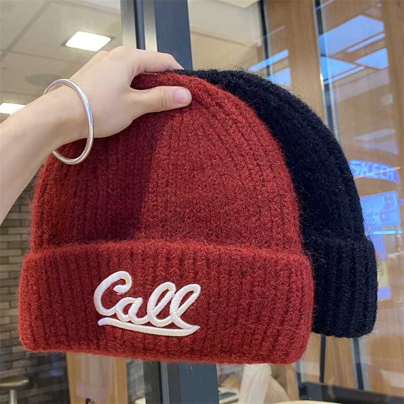 女针织帽子秋冬季新款加厚防寒帽