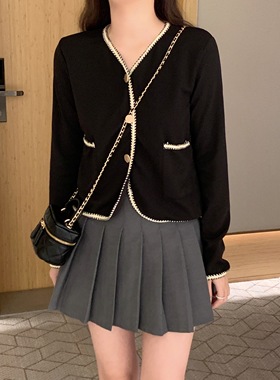 实拍2026早春大码女装法式气质小香风宽松短款V领上衣 M-4XL200斤