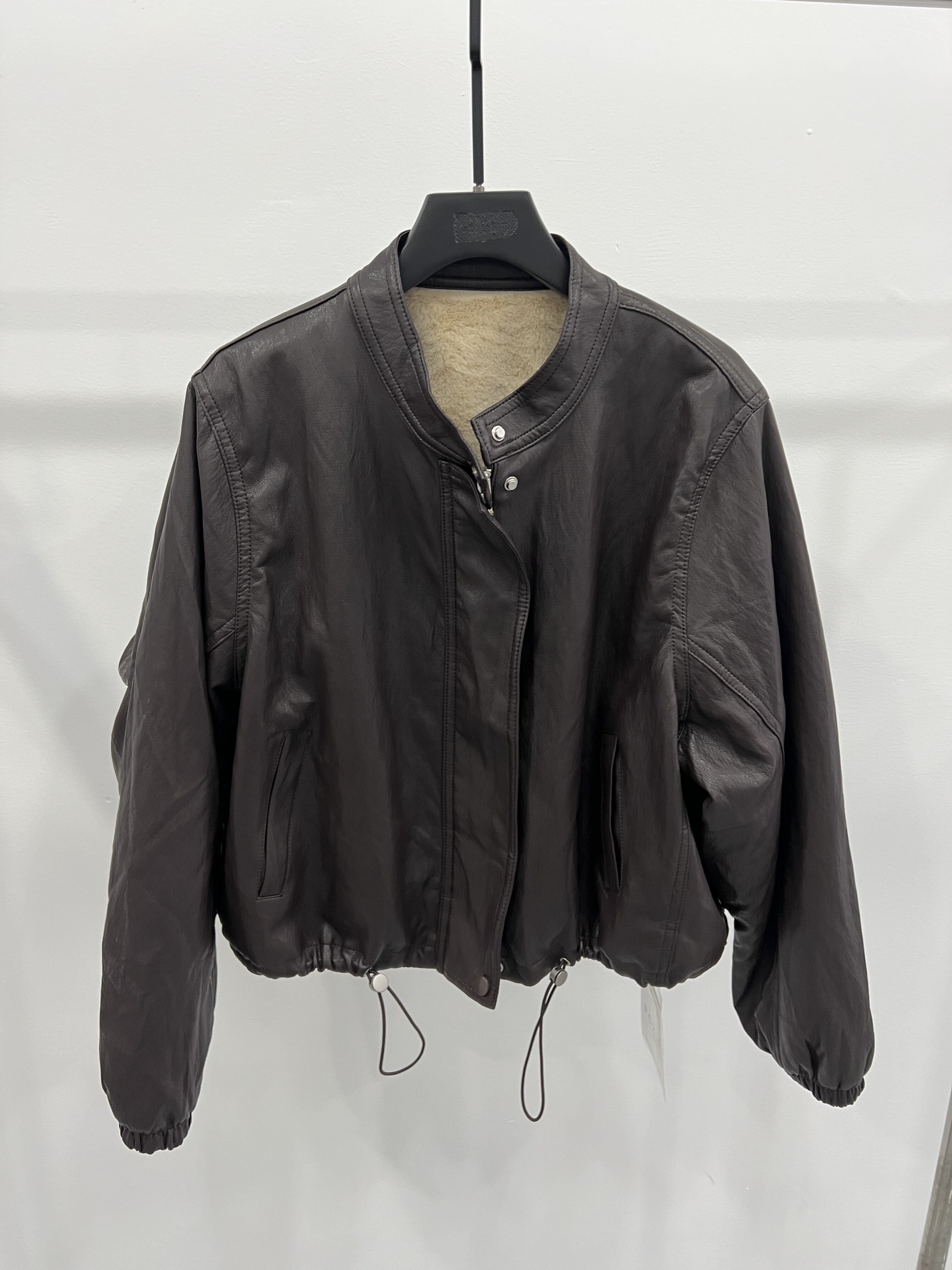 欧洲站2025秋冬新款小个子短款休闲pu皮夹克上衣女棒球服皮衣外套