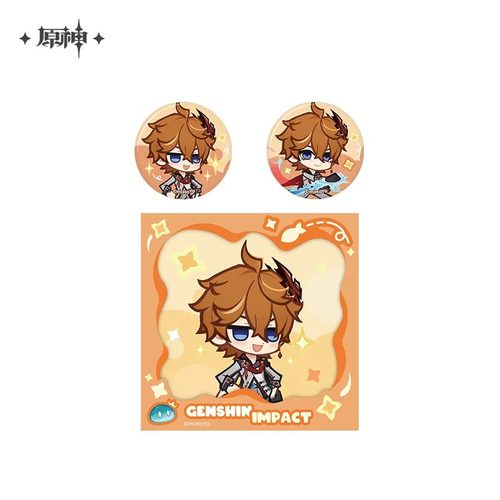 正版原神满赠系列徽章光栅卡雨中