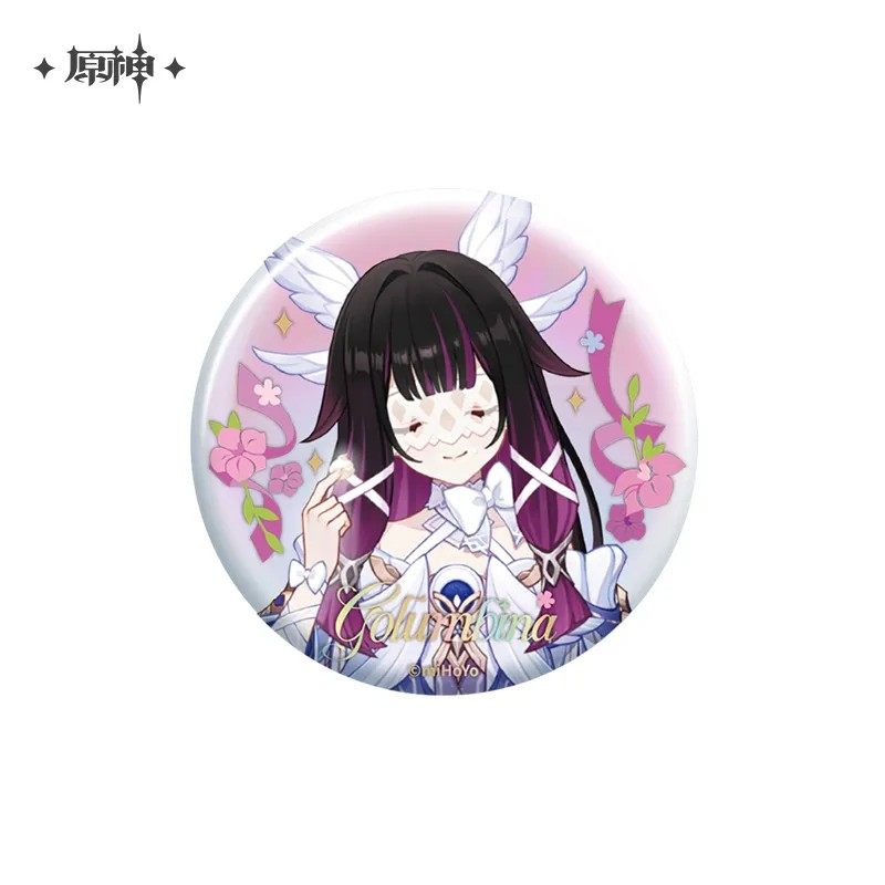 正版原神哥伦比娅少女周边徽章图片
