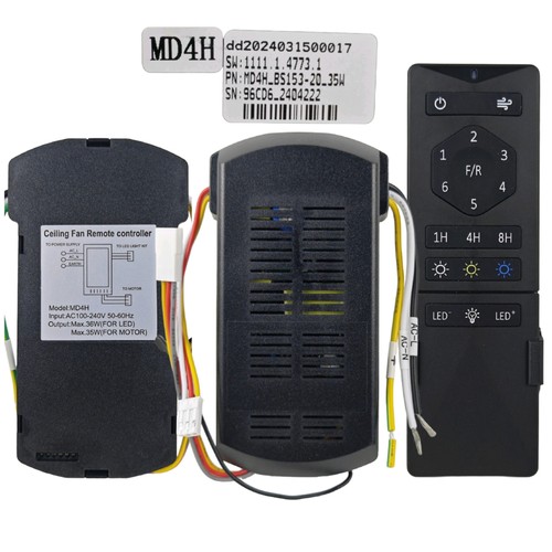 双色光源MD4H风扇灯控制器电源灯具接收器遥控器隐形吊扇通用驱动