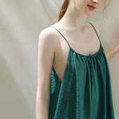 300斤超大码 韩系慵懒风纯色无袖 吊带睡裙女装 胖妹妹2 夏季 长裙ins