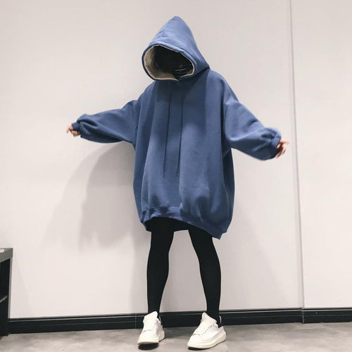 显瘦遮肉胖妹妹300斤大码女卫衣