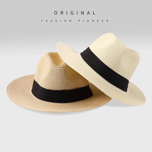 休闲百搭遮阳防晒巴拿马沙滩草帽