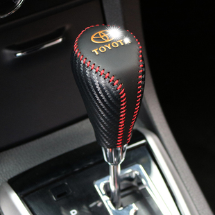 适用新18款卡罗拉雷凌RAV4凯美瑞威驰FS致炫X档把套真皮改装自动