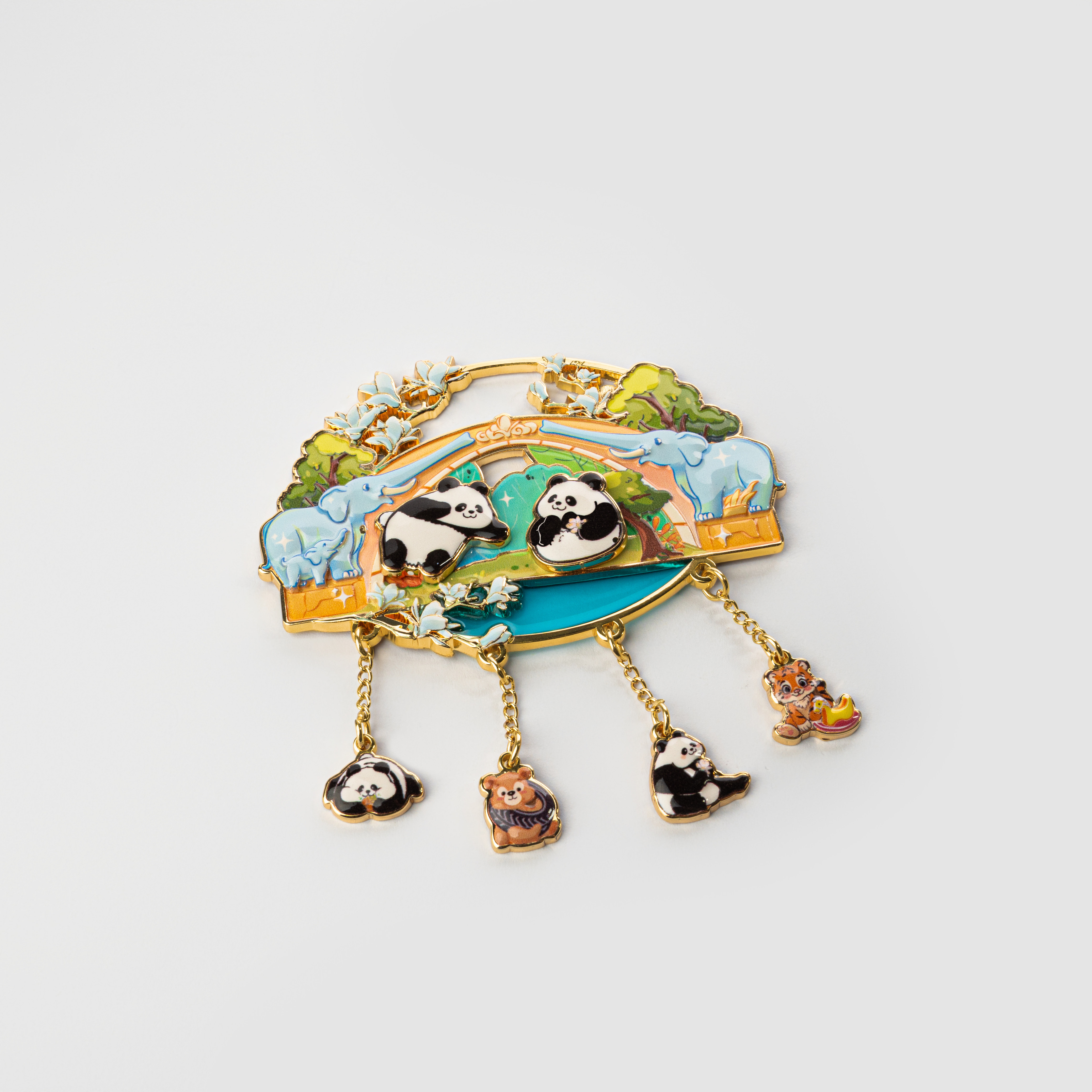 上海动物园文创国宝熊猫冰箱贴萌宠可爱卡通动物磁贴限定伴手礼