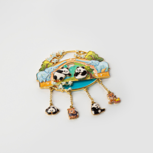 上海动物园文创国宝熊猫冰箱贴萌宠可爱卡通动物磁贴限定伴手礼