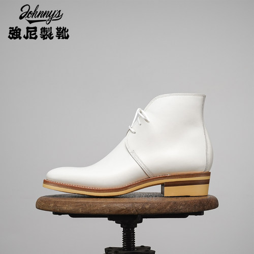 强尼制靴金尊牛皮复古男靴
