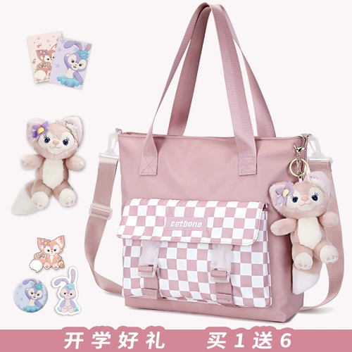 Сумка для учебы, льняная сумка, ранец, для средней школы, коллекция 2023