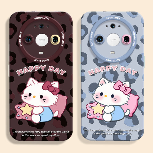 适用华为mate90promax豹纹猫壳