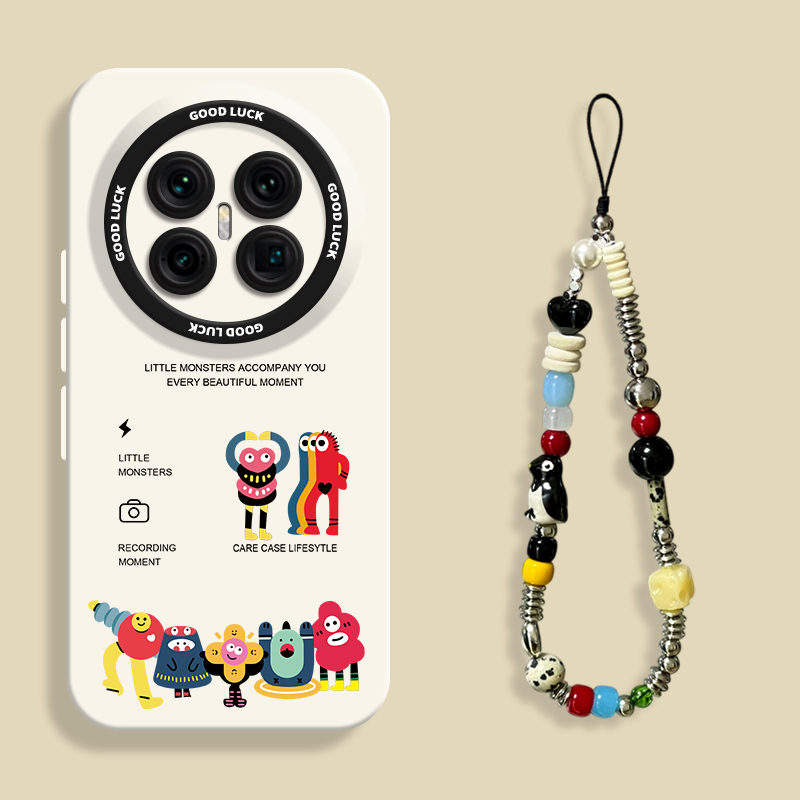 可爱字母小怪兽合影适用华为mate70air手机壳mate70AIR瞳眼硅胶壳mate70pro防摔保护套mt70pro+带挂绳70男女