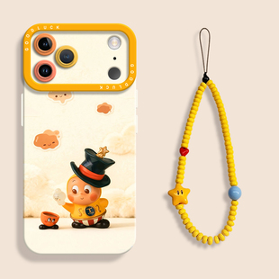 茶壶伯爵星星人适用iPhone17手机壳苹果17promax液态苹果air全包瞳眼硅胶壳17pro保护套ip17带挂绳17网红卡通