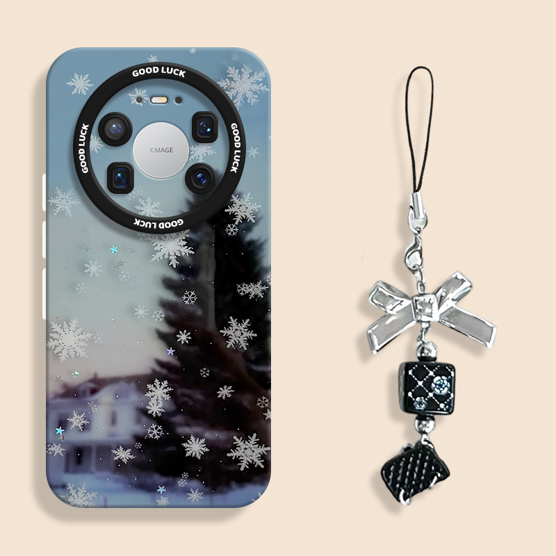适用mate80意境雪花手机壳