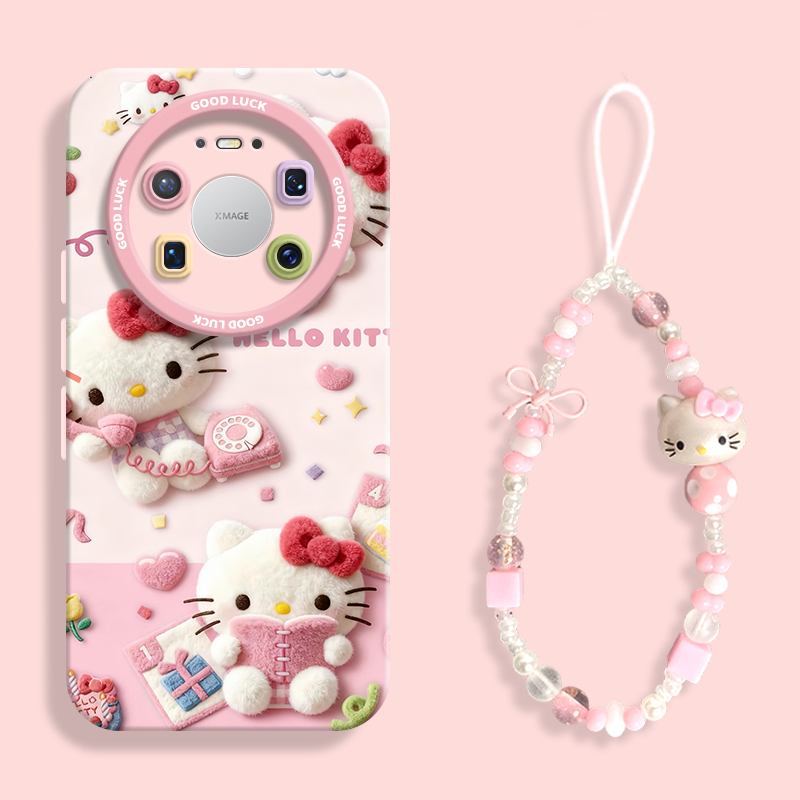 适用mate80毛茸茸打电话kt手机壳