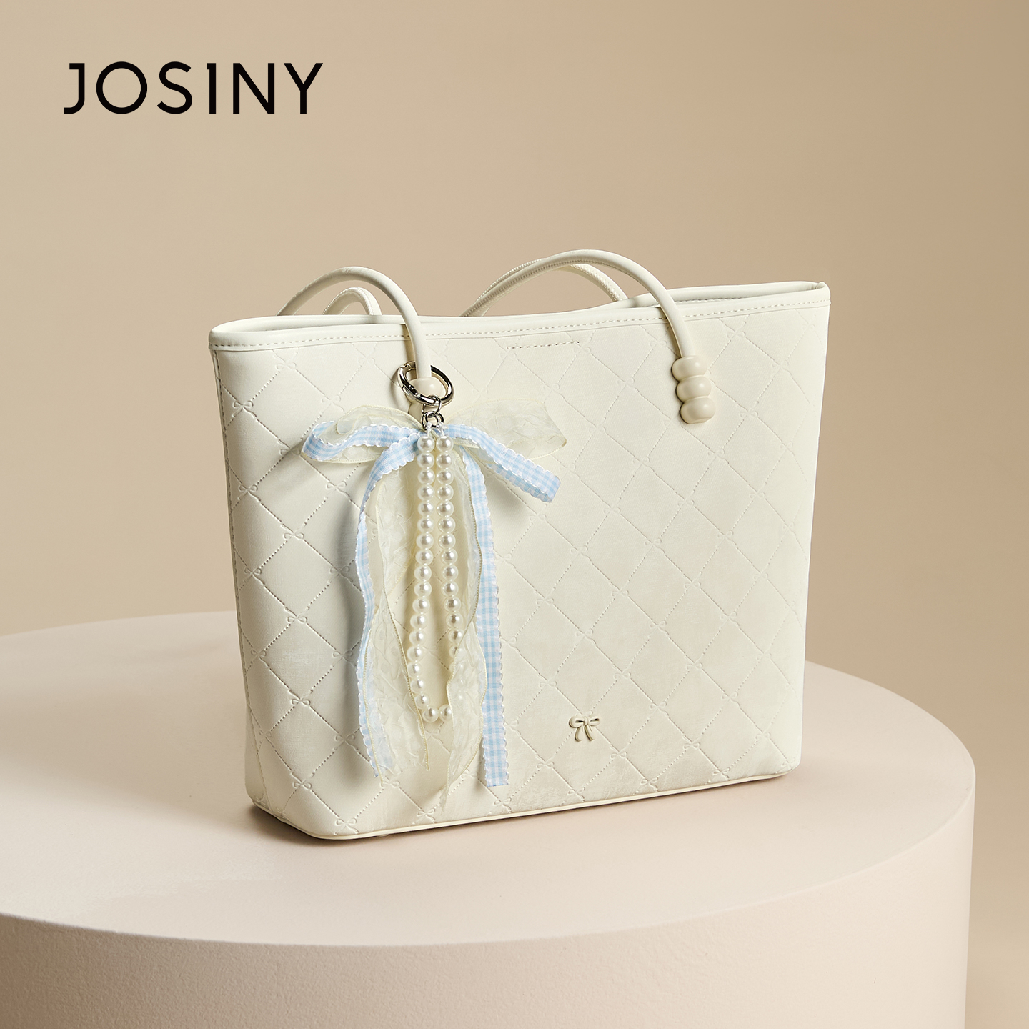 卓诗尼2025新款春夏高级感单肩手提托特包通勤简约百搭大容量包包