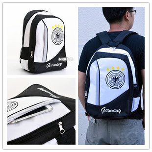 欧洲杯德国队球迷纪念品周边 德国队球迷休闲运动双肩背包书包