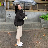 绿色羽绒棉服女小个子2023年冬季新款爆款小棉袄短款宽松棉衣外套，女装棉衣/棉服，象礼