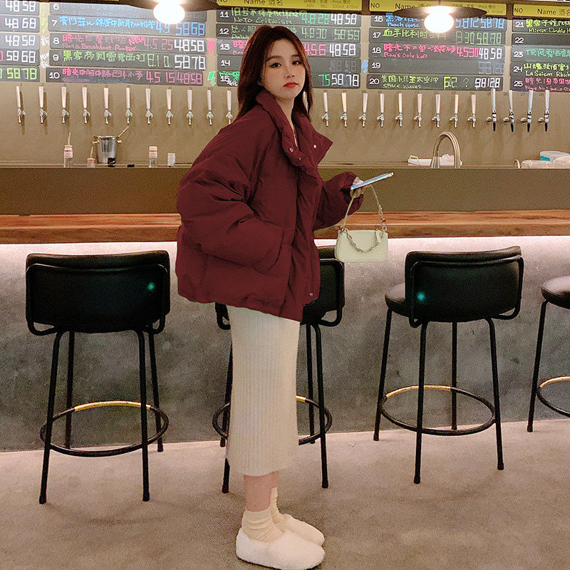 绿色羽绒棉服女小个子2023年冬季新款爆款小棉袄短款宽松棉衣外套,女装棉衣/棉服,浙宝131