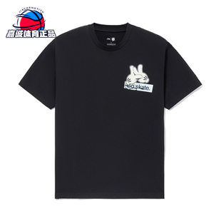 李宁x 短袖 T恤男女同款 圆领宽松上衣运动服AHSS057 OG_SLICK联名款