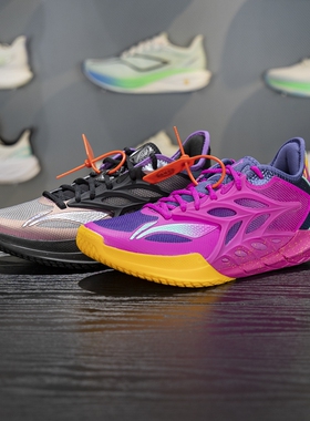 李宁新款闪击12男子䨻科技缓震低帮耐磨突破型实战篮球鞋ABAV069