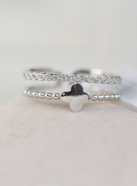 饰品水钻开口镀金韩版时尚风戒指