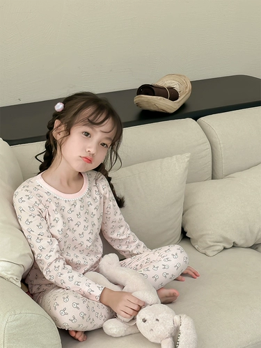 Пижама, комплект, детская домашняя одежда, весеннее удерживающее тепло детское термобелье, штаны