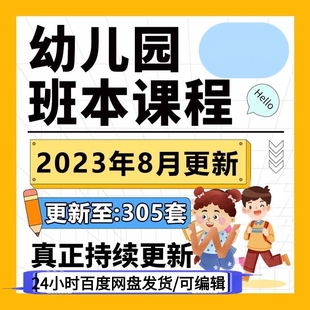 2023年幼儿园班本课程PPT课程故事大班中班小班活动主题实施方案